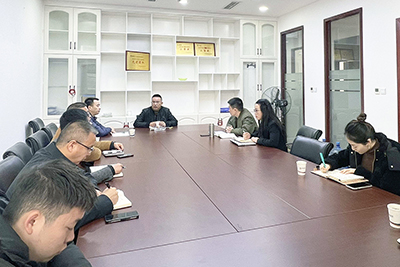 一定发运业总司理蔡亮发到彤熙商贸公司检查指导事情